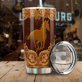 Maxcorners Loves Horse Western Style Tumbler