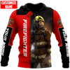 Maxcorners Personalized Firefighter 3D Shirt