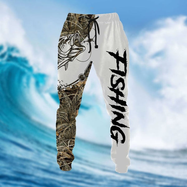 BASS FISHING SPORT FISHING COMBO HOODIE SWEATPANTS