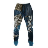 BASS BLUE TATTOO FISHING CUSTOM NAME COMBO HOODIE SWEATPANTS