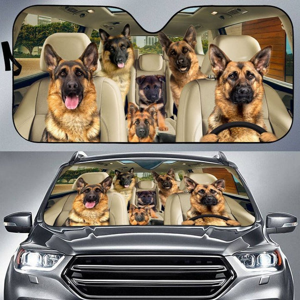 Maxcorners German Shepherd Dog All Over Printed 3D Sun Shade