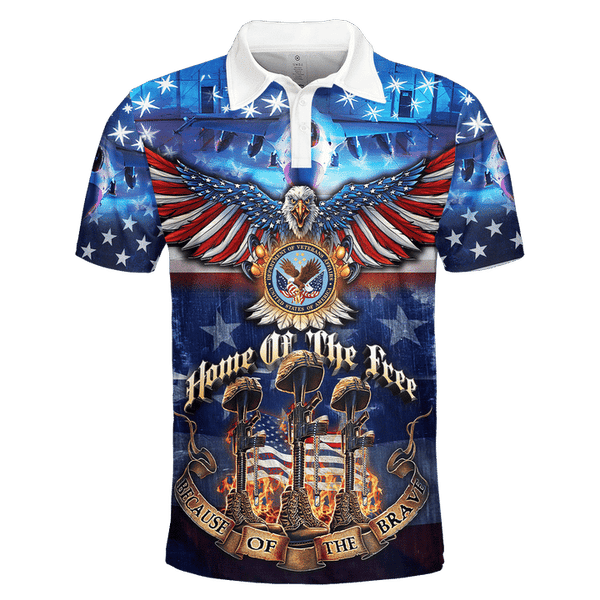 Maxcorners US Veteran - Home Of The Free Because Of The Brave - Unisex