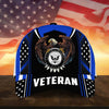Maxcorners Premium U.S Multiple Service Veteran 3D Cap