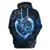 Maxcorners 3D Blue Heart Sea Turtle