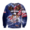 Maxcorners US Veteran - All Over Printed U.S Navy Veteran Unisex Shirts