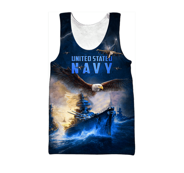 Maxcorners US Veteran - Eagle Us Navy Veteran 3D All Over Printed Unisex Shirts