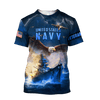 Maxcorners US Veteran - Eagle Us Navy Veteran 3D All Over Printed Unisex Shirts