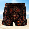 Maxcorners Skull Fire Mens Board Shorts