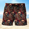 Maxcorners Skull Red Butterfly Mens Board Shorts