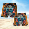 Maxcorners Skull Butterfly Mens Board Shorts