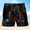 Maxcorners Black  Skull Mens Board Shorts