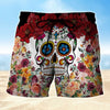Maxcorners Sugar Skull Mens Board Shorts