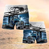 Maxcorners Tow Truck Driver Shorts, Trucker Men's Swim Trunks, Trucker Shorts, Truck Shorts