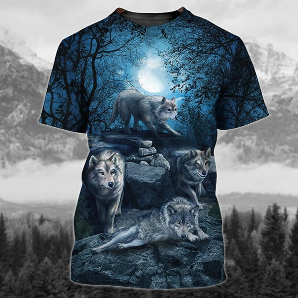 Maxcorners Wolfs and Rock Shirt