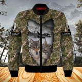 Maxcorners Love Wolf 3D Shirt