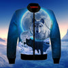 Maxcorners Wolf Snow Moon Shirt