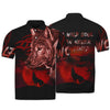Maxcorners Wolf Red Background 3D Shirt