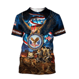 Maxcorners US Veteran - Eagle Honor The Fallen 3d All Over Printed Unisex Shirts