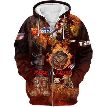 Maxcorners US Veteran - Us Veteran - Honor The Fallen 3d All Over Printed Unisex Shirts