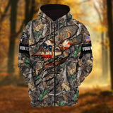Maxcorners Personalized Name Premium Hunting Hoodie 3D