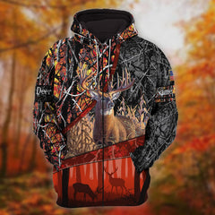 Maxcorners Personalized Name The Premium Hunting 3D Hoodie & Zip Hoodie