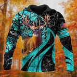 Maxcorners Personalized Name The Premium Deer Hunting 3D Hoodie & Zip Hoodie