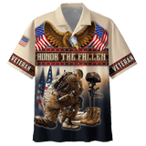Maxcorners US Veteran - Us Veteran - Honor The Fallen Beige Shirt