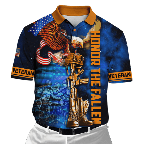 Maxcorners US Veteran - US Veteran - Honor The Fallen 3d All Over Printed Unisex Shirts