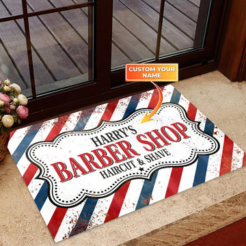 Maxcorners Welcome To Barber Shop Envelop  Personalized Doormat