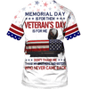 Maxcorners US Veteran - Remember - Honor - Respect - Veterans Day - Unisex