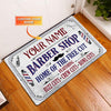 Maxcorners Welcome To Barber Shop Personalized Doormat