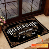 Maxcorners Personalized Name & Year Barber Shop Doormat