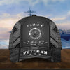 Maxcorners Unique Metal Camo US Veteran Cap