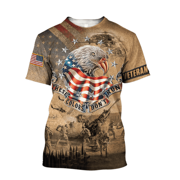 Maxcorners US Veteran - Veterans Never Go Away Unisex Shirts