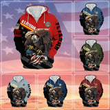 US Veteran Zip Hoodie With Premium 'All Gave Some, Some Gave All' Design