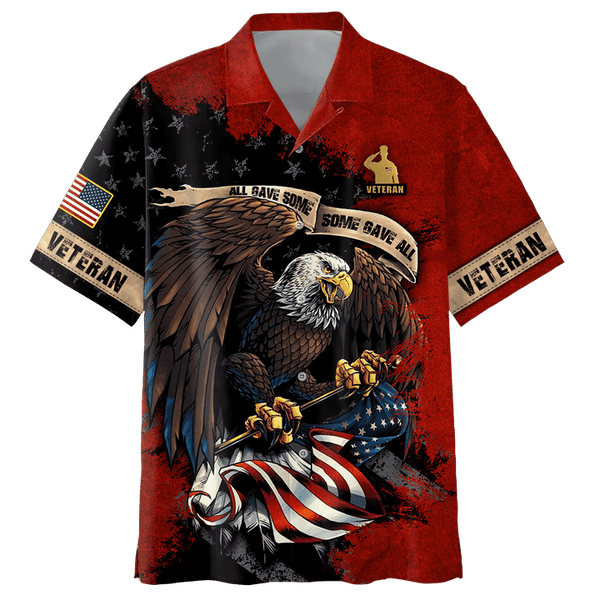 Maxcorners US Veteran - All Gave Some, Some Gave All Eagle Unisex Shirts
