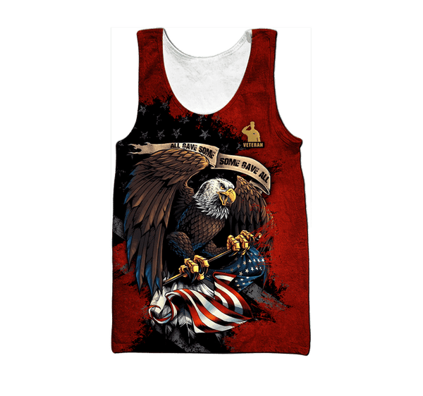 Maxcorners US Veteran - All Gave Some, Some Gave All Eagle Unisex Shirts
