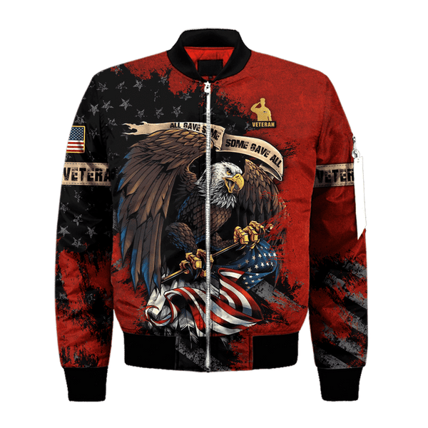 Maxcorners US Veteran - All Gave Some, Some Gave All Eagle Unisex Shirts