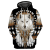 Maxcorners Love Wolf Native American Unisex