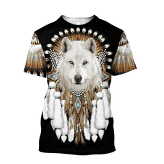 Maxcorners Love Wolf Native American Unisex