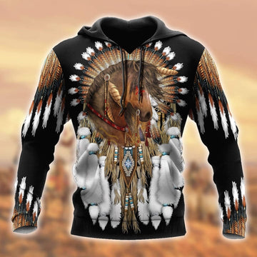 Maxcorners Horse Native American Pride Unisex
