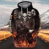 Maxcorners Zombie Biker Motorcycle Version 2 Shirt 3D SO111