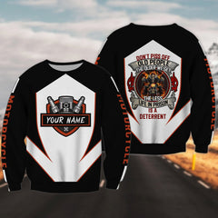 Maxcorners Custom Name Don't Piss Of Old People Limited Edition Shirt 3D