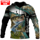 PERSONALIZED WALLEYE FISHING ALL OVER PRINTED COMBO HOODIE AND SWEATPANT