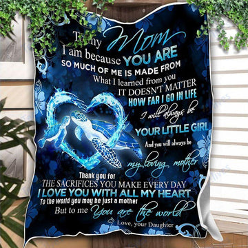 Maxcorners Mother's Day To My Mom 3D Over Printed Blanket