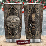 Maxcorners Quarter Horse Personalized Stainless Steel Tumbler