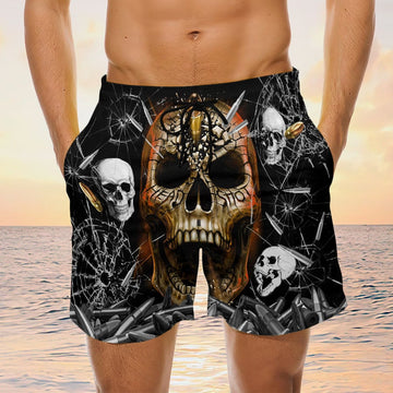 Maxcorners Oh My Skull Mens Board Shorts