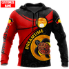 Maxcorners Aboriginal Turtle Dreamtime Red Sun Custom Name Shirts