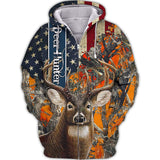 Maxcorners Hunting - Personalized Name 3D Zipper Hoodie SO19