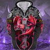 Maxcorners Red Dragon Tattoo 3D Full Print Shirts SO2612